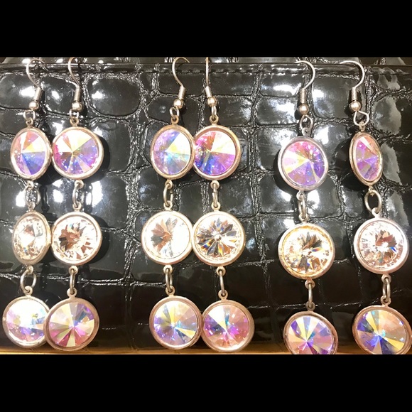 ♦️$20 SWAROVSKI CRYSTAL AURORA BOREALIS Plat Plate - Picture 1 of 8